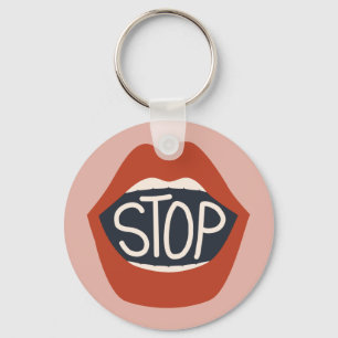 Lippen stoppen schlüsselanhänger