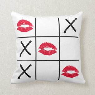 Lippen Tic Tac Toe Kissen