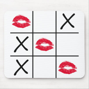 Lippen Tic Tac Toe Mousepad