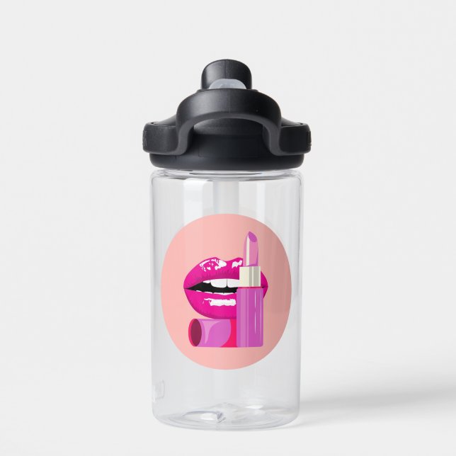 Lippen Trinkflasche (Rückseite)