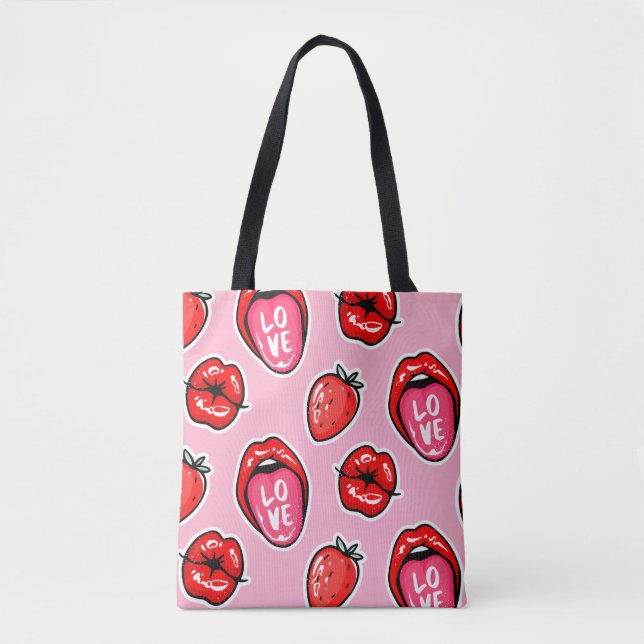 Lippen und Erdbeeren (Vorderseite)
