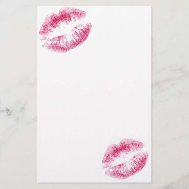 LIPPEN UND LIEBE BRIEFPAPIER (Vorderseite)
