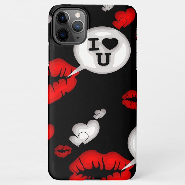 Lippen und Liebe iPhone Hülle (Rückseite)