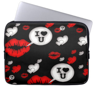 Lippen und Liebe Laptopschutzhülle