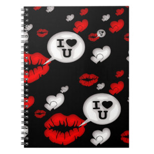 Lippen und Liebe Notizblock