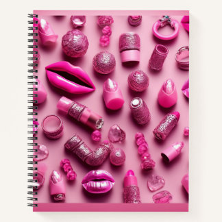 Lippen- und Lipstiftbeads Notebook: Chic & Fun Notizbuch