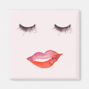 Lippen und Wimpern Magnet