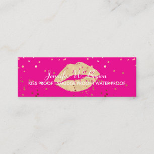 Lippen Verteiler Lippenstift Make-up Salon Mini Visitenkarte