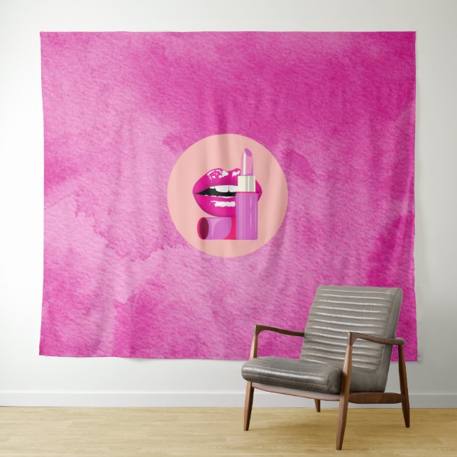 Lippen Wandteppich (Beispiel (Horizontal))