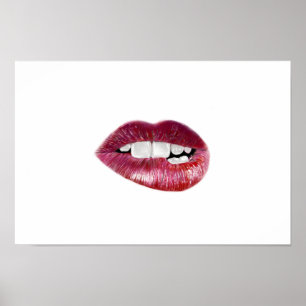 Lippen Zeichnend Plakatpapier Poster