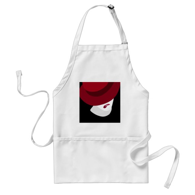 Lippenbiss - Trifarbenportrait Schürze (Vorne)