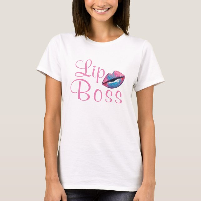 Lippenchef-Lippenstift-Verteiler-Shirt T-Shirt (Vorderseite)