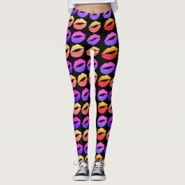 Lippendruck-Leggings Leggings