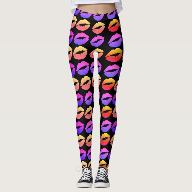 Lippendruck-Leggings Leggings (Vorderseite)