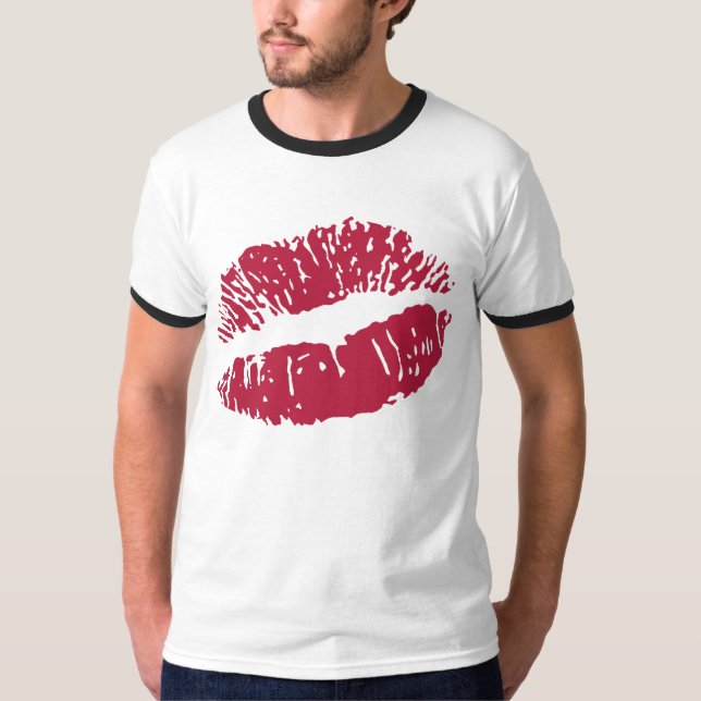 Lippendruck-T-Shirt T-Shirt (Vorderseite)