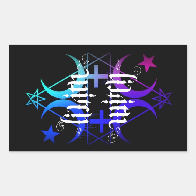 Lippenfarbaufkleber Rechteckiger Aufkleber (Vorderseite)