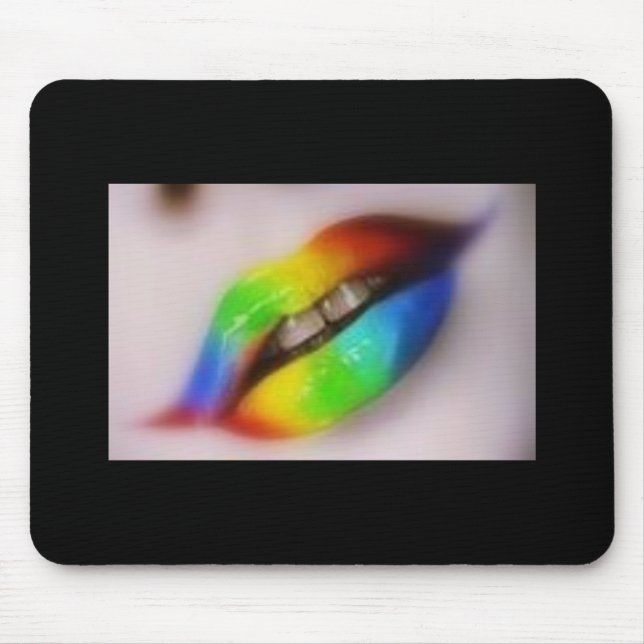 Lippenfarbe Mousepad (Vorne)