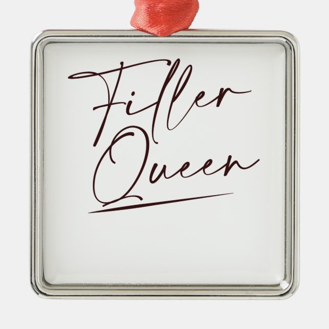 Lippenfüßler Queen Injectables Ästhetik N Ornament Aus Metall (Vorne)