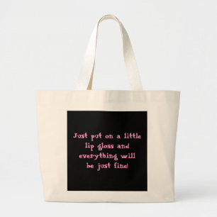 Lippenglanz-Tasche Jumbo Stoffbeutel