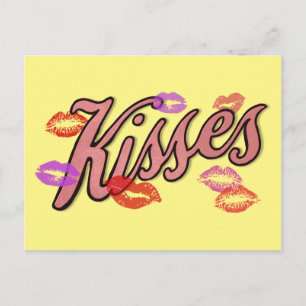 LIPPENKÜSSE  FEIERTAGSPOSTKARTE