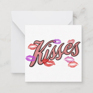 Lippenküsse  mitteilungskarte