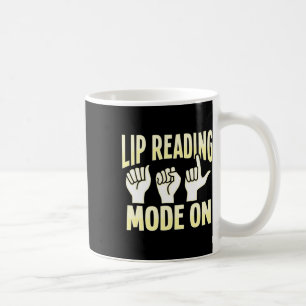 Lippenlesen Asl Handgeste Gebärdensprache Schwerhö Kaffeetasse