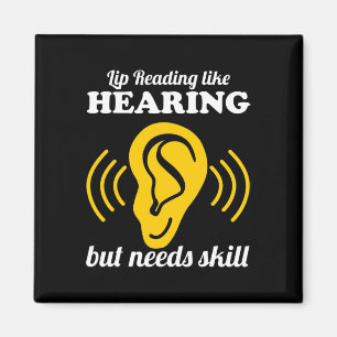 Lippenlesen wie hören magnet