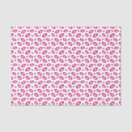 Lippenmuster Rosa & Weiß Seidenpapier
