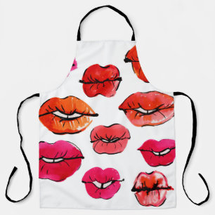 Lippenmuster Schürze