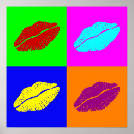 Lippenplakat Poster