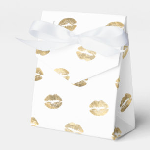 Lippenstift Favor Box aus falscher Goldfolie Geschenkschachtel