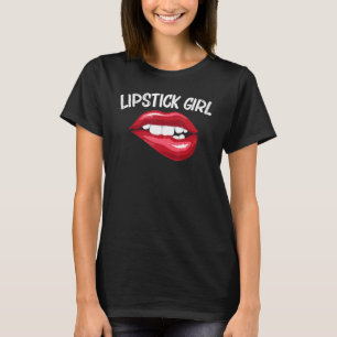 Lippenstift für Mädchen Kinder Lippen Beißen Rote T-Shirt