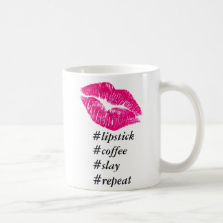 Lippenstift-Kaffee töten Wiederholungs-Tasse Kaffeetasse