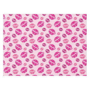 Lippenstift-Kuss-Form-Druck-Muster Tischdecke
