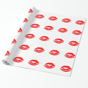 Lippenstift-Kuss-Geschenkverpackungspapier Geschenkpapier