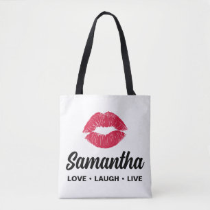 Lippenstift-Kuss Individueller Name Liebe Lachen L