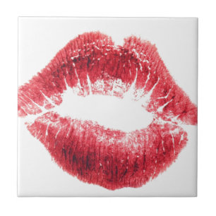 Lippenstift-Kuss - Lippen Fliese