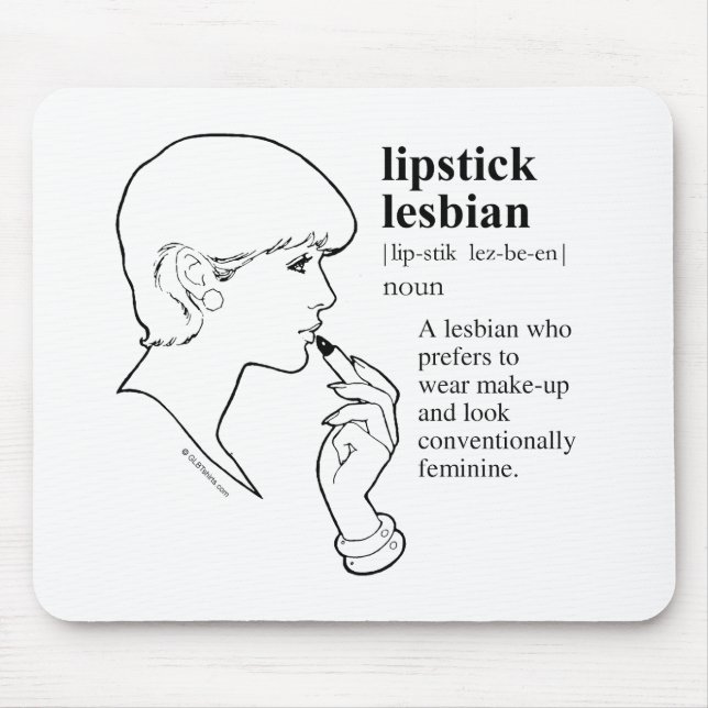 LIPPENSTIFT-LESBE MOUSEPAD (Vorne)