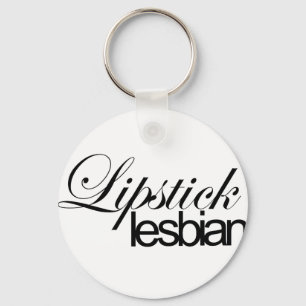 Lippenstift-Lesbe Schlüsselanhänger