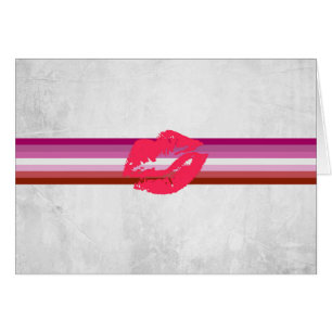 Lippenstift-Lesben-Stolzflagge