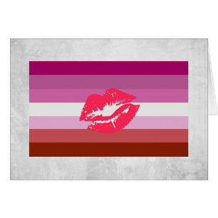 Lippenstift-Lesben-Stolzflagge