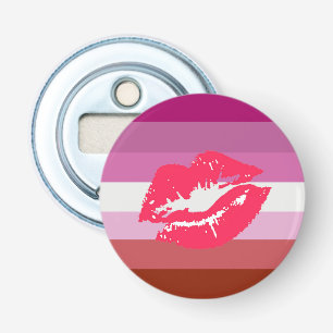 Lippenstift-Lesben-Stolzflagge Flaschenöffner