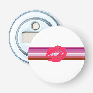 Lippenstift-Lesben-Stolzflagge Flaschenöffner