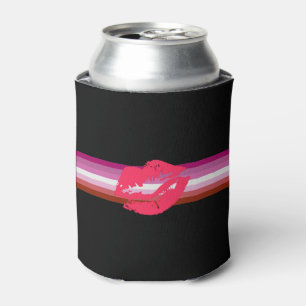 Lippenstift Lesbische Pride-Flagge Dosenkühler