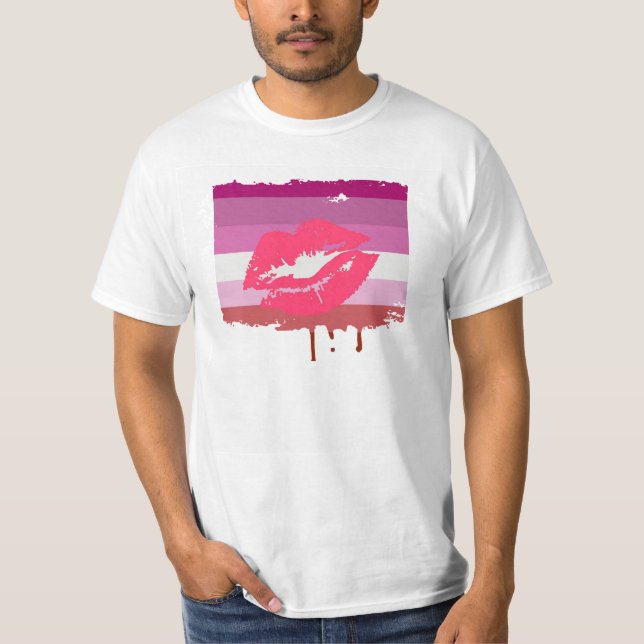 LIPPENSTIFT-LESBISCHER T-Shirt (Vorderseite)