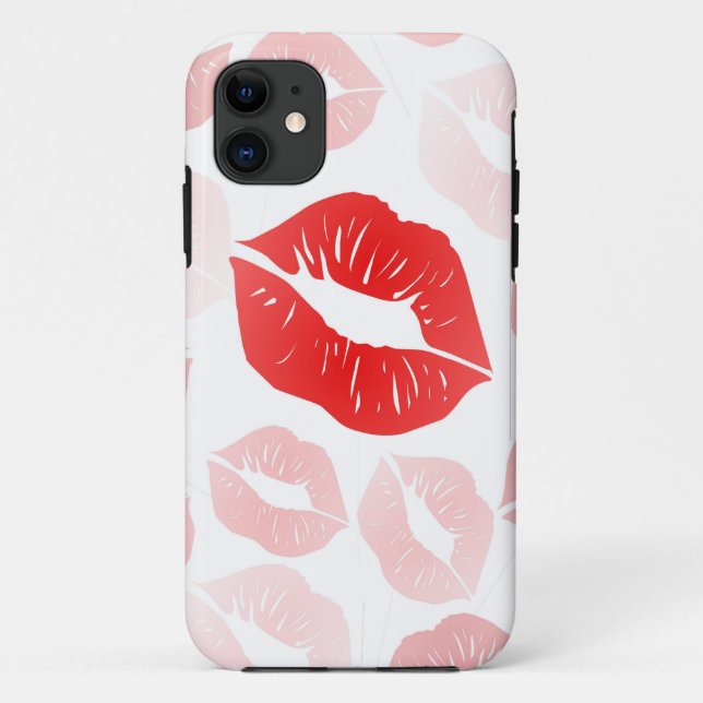 Lippenstift-Lippen Case-Mate iPhone Hülle (Rückseite)