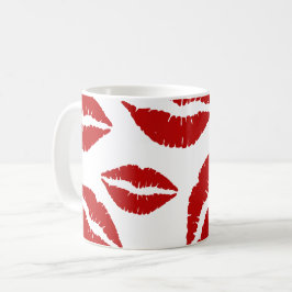 Lippenstift-Lippen ganz über Druck Kaffee-Tasse Tasse