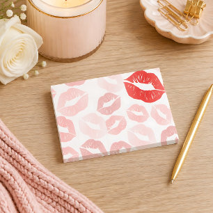 Lippenstift Lippen Post-it Klebezettel