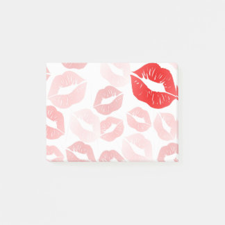 Lippenstift-Lippen Post-it Klebezettel