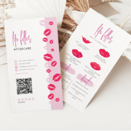 Lippenstift-Lippeninjektionen nach der Pflegekarte